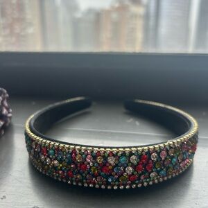 Multicolor Beaded Rhinestone Headband